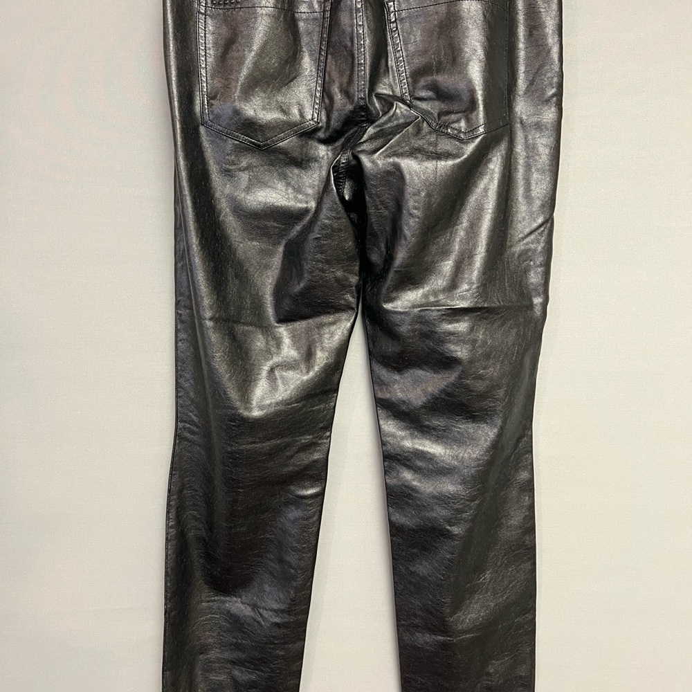 Vegan Leather Jeans! buttery soft inside and out. Skinny leg and stretchy! Sz31